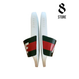 Palace X Gucci Logo Web Slide Sandal White
