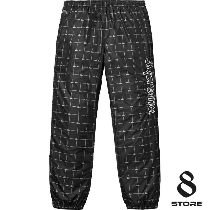 Supreme X Lacoste Reflective Grid Nylon Track Pant 